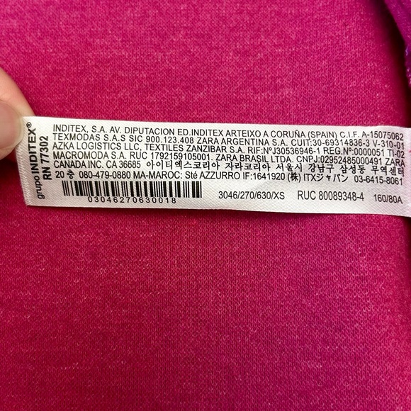 Zara Metal Button Cropped Jacket Pink - Picture 11 of 14